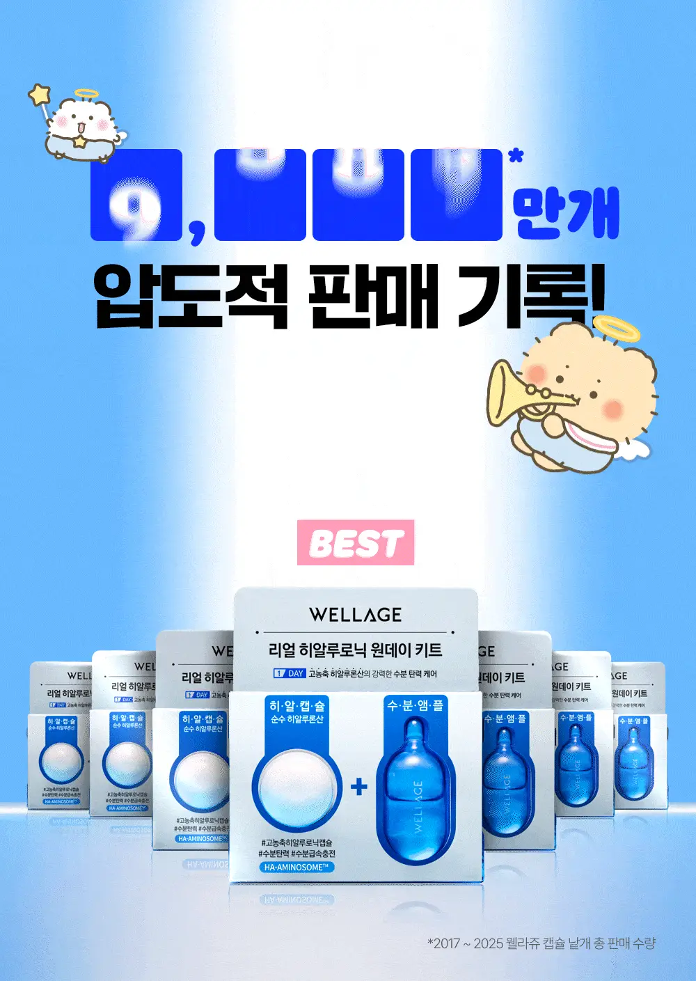 [망곰 콜라보] 웰라쥬 리얼 히알루로닉 원데이키트 7개입 (+아크릴 달력) 상세페이지 5